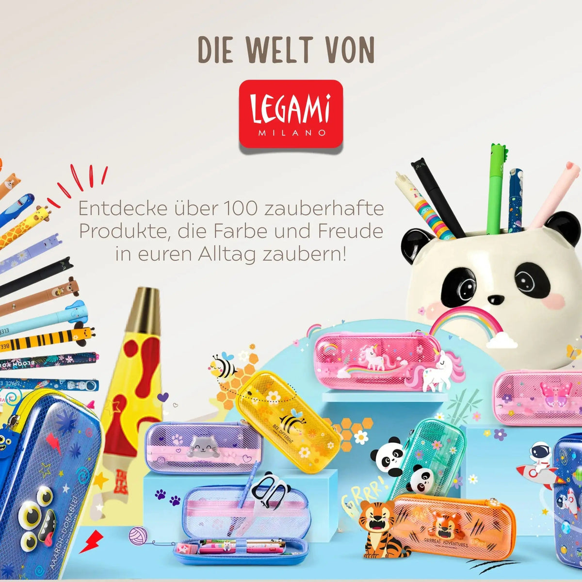 LEGAMI Anspitzer mit Behälter - Katze & Katze - wunderwunsch