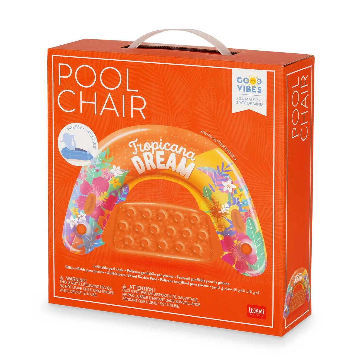LEGAMI Aufblasbare Pool-Sessel - Tropicana Dream - wunderwunsch