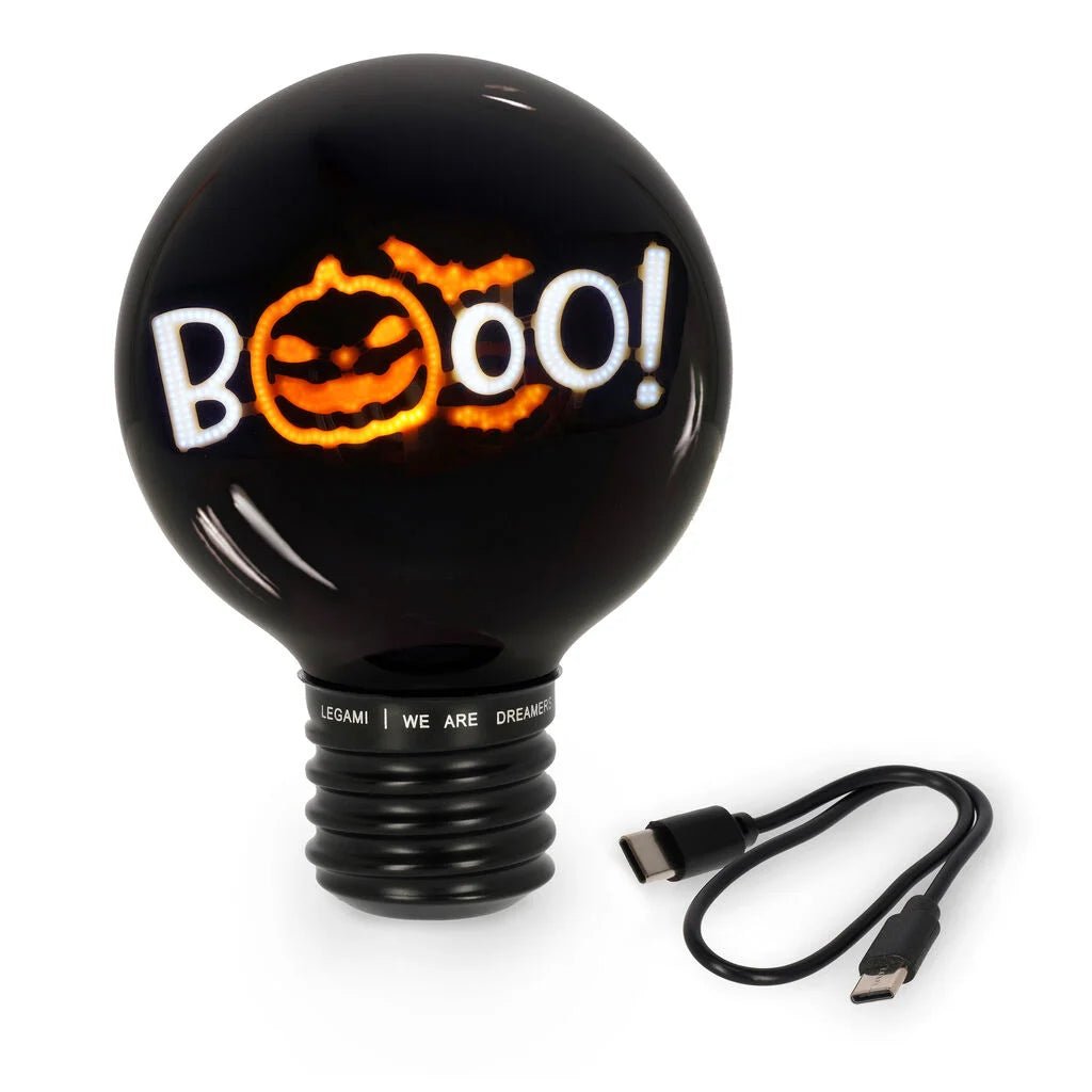 LEGAMI Deko-Tischlampe in Glühbirnenform - Pumpkin Booo - Bulb Fiction - wunderwunsch