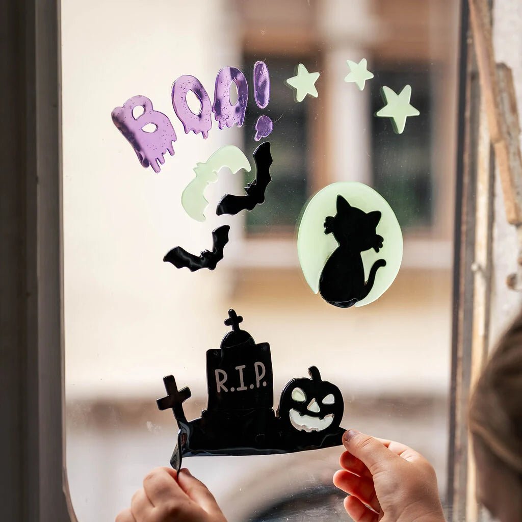 LEGAMI Set mit Gel-Fensteraufklebern - Windo-Glow Katze - wunderwunsch