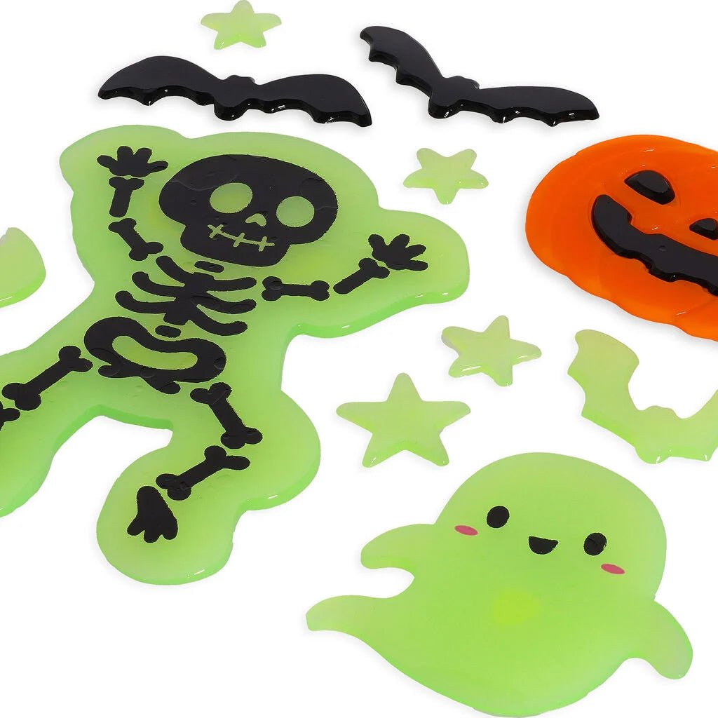LEGAMI Set mit Gel-Fensteraufklebern - Windo-Glow Skelett - wunderwunsch
