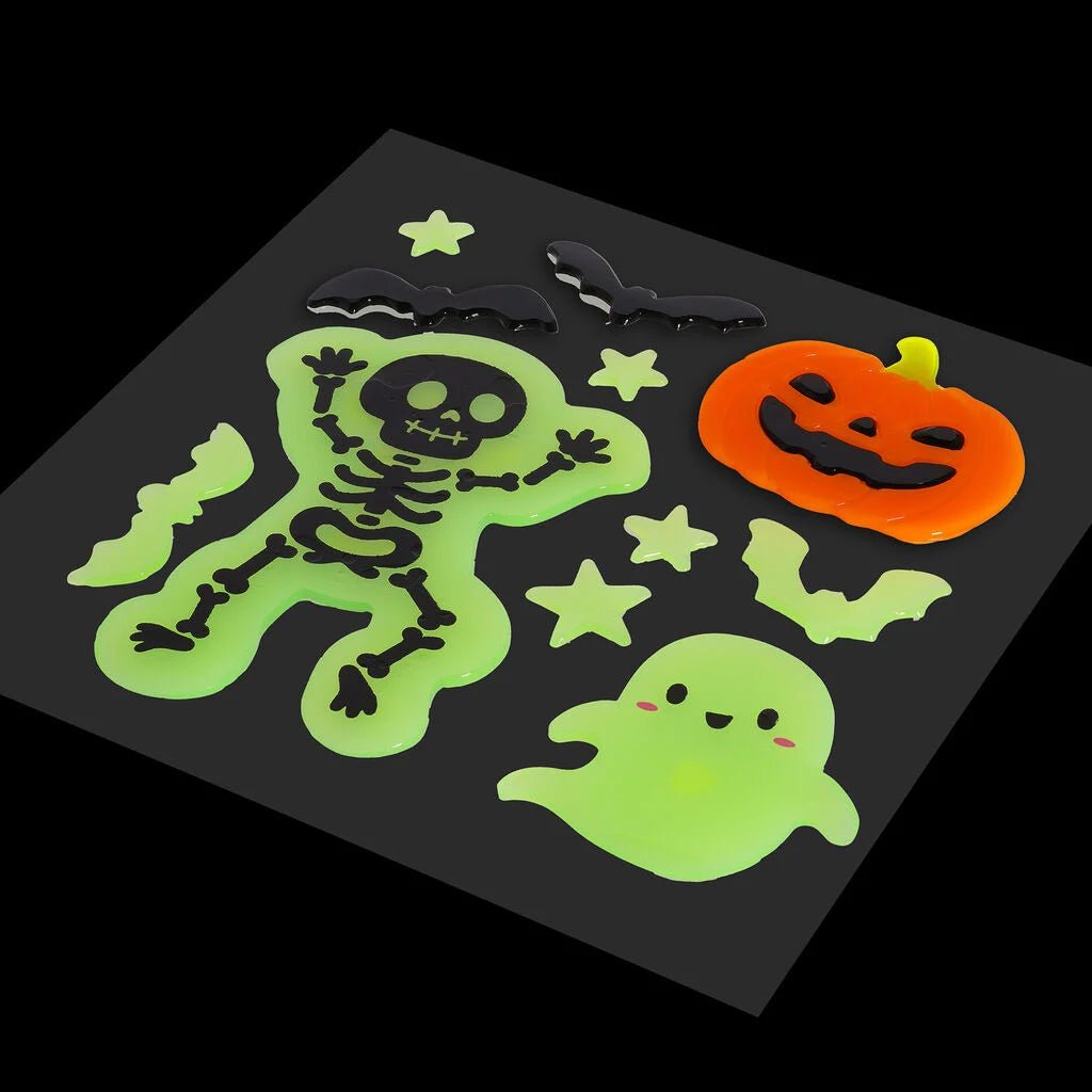 LEGAMI Set mit Gel-Fensteraufklebern - Windo-Glow Skelett - wunderwunsch