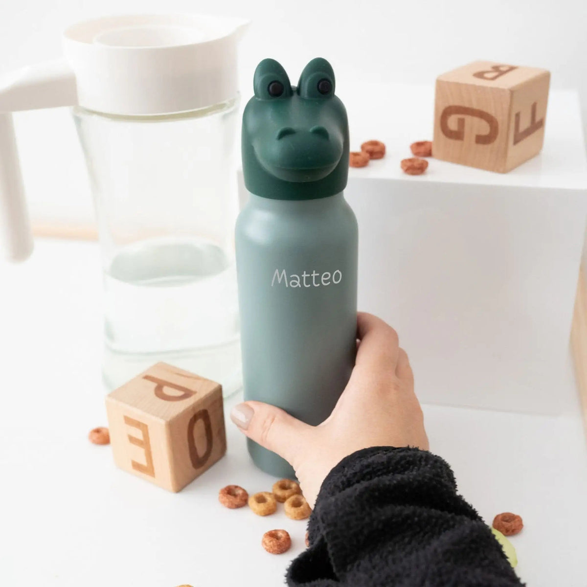 LIEWOOD Edelstahl Trinkflasche 350ml personalisiert - Tier - wunderwunsch