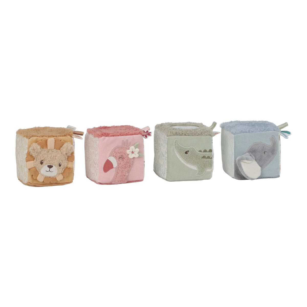 LITTLE DUTCH Bausteine Soft - Safari Friends - wunderwunsch