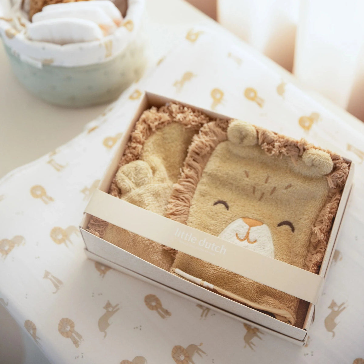 LITTLE DUTCH Geschenkbox Löwe - Gelb - wunderwunsch