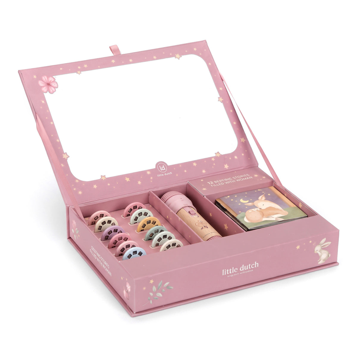 LITTLE DUTCH Geschichten Projektor - Fairy Garden rosa