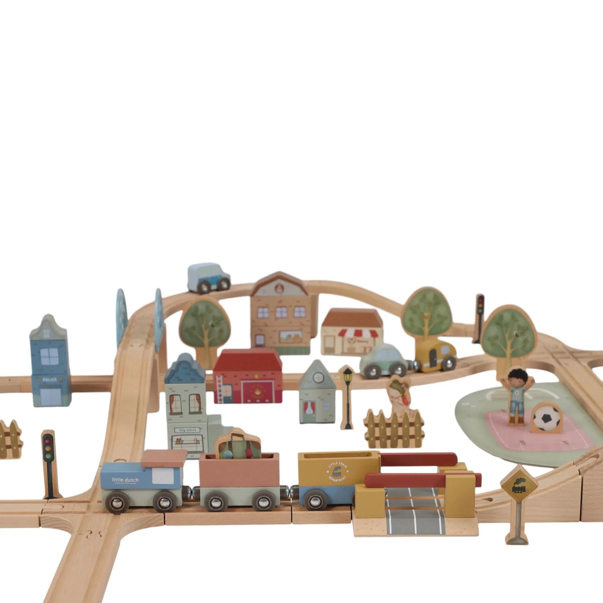 LITTLE DUTCH Holz Eisenbahn Gleis - XL - Essentials - wunderwunsch