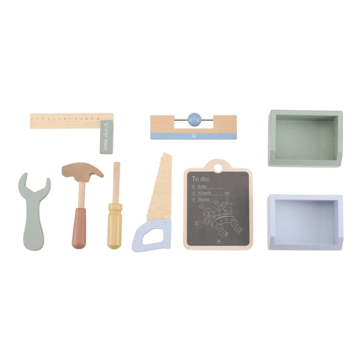 LITTLE DUTCH Holz Werkbank - Essentials - blau - wunderwunsch