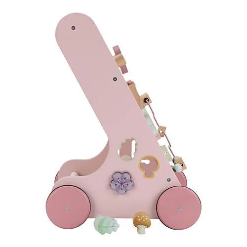 LITTLE DUTCH Lauflernwagen Holz - Fairy Garden - Rosa - wunderwunsch
