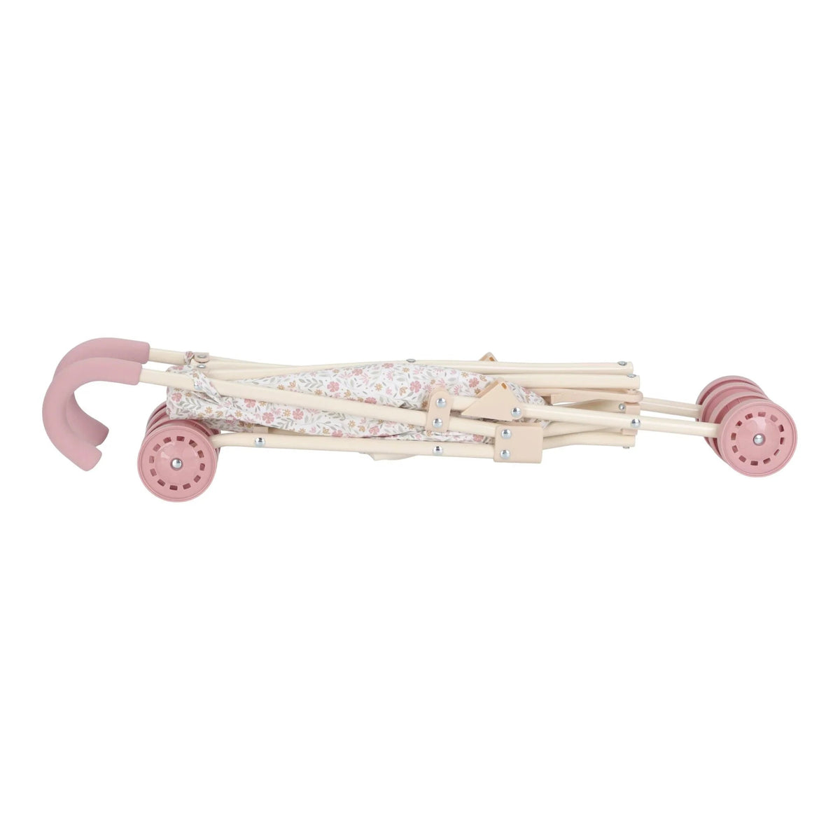 LITTLE DUTCH Puppenbuggy klappbar - Soft Flowers rosa - wunderwunsch