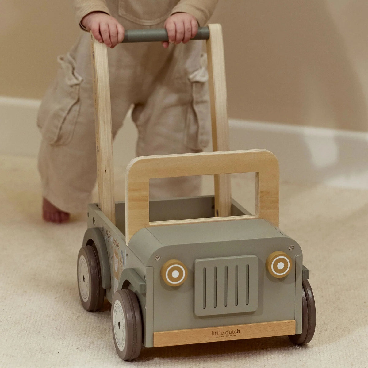 LITTLE DUTCH Schiebeauto Holz - Safari Friends - wunderwunsch