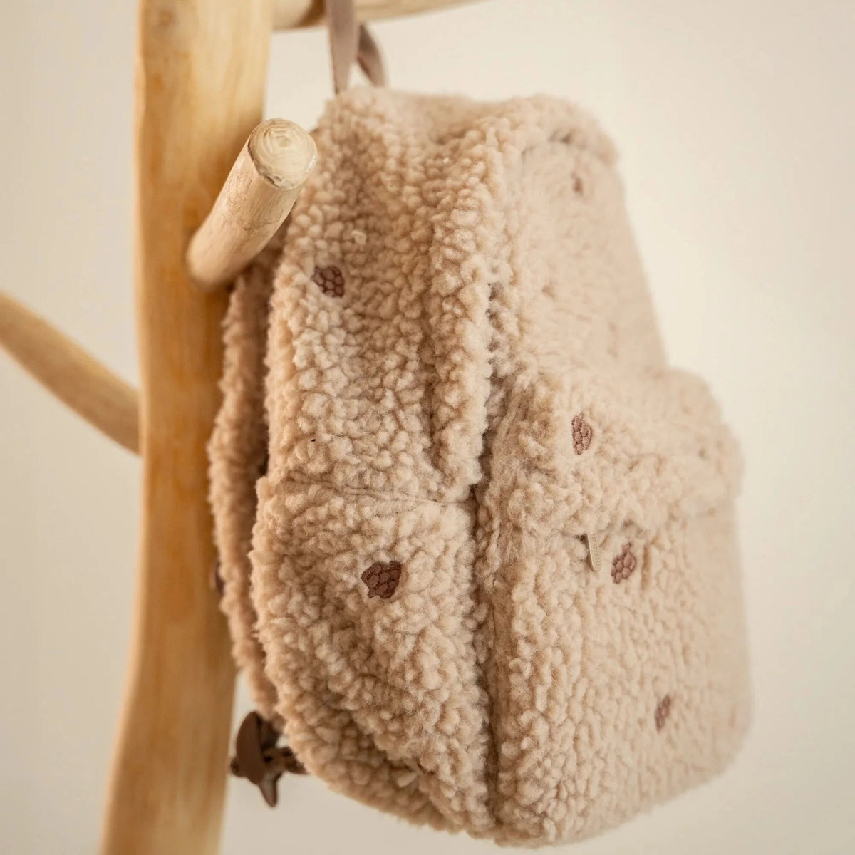 LITTLE DUTCH Teddy Rucksack - Taupe - wunderwunsch