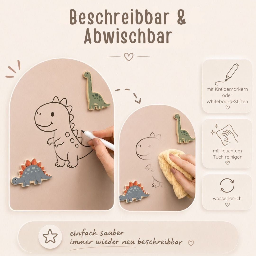 Magnettafel Kinderzimmer selbstklebend 80x100cm - wunderwunsch