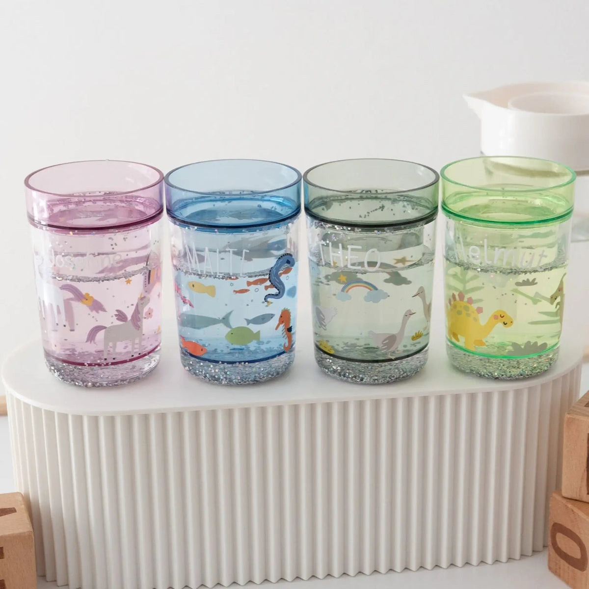MEALIVING Glitzerbecher personalisiert - wunderwunsch