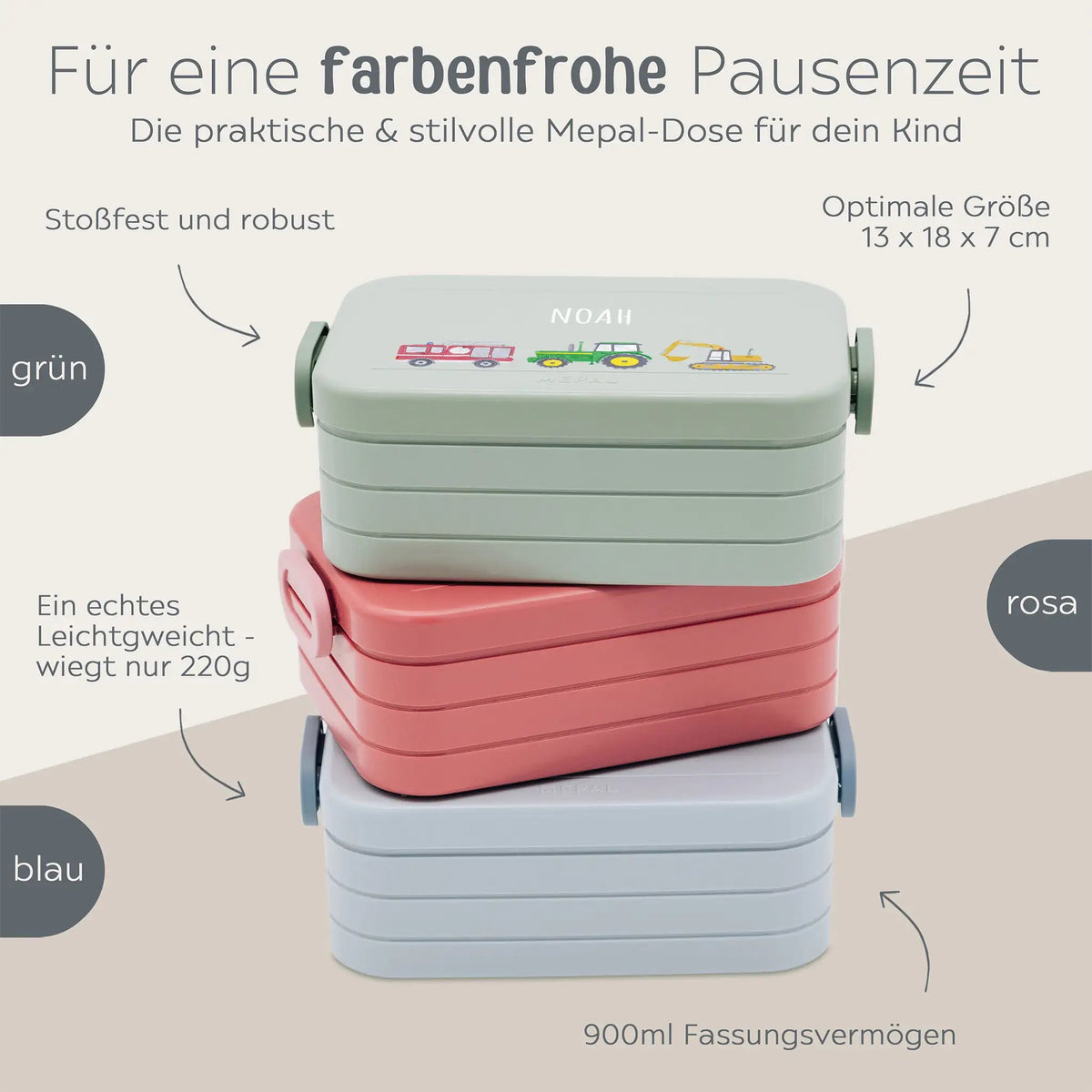 MEPAL Brotdose mit Einsatz - Wunderwunsch-Motiv - wunderwunsch