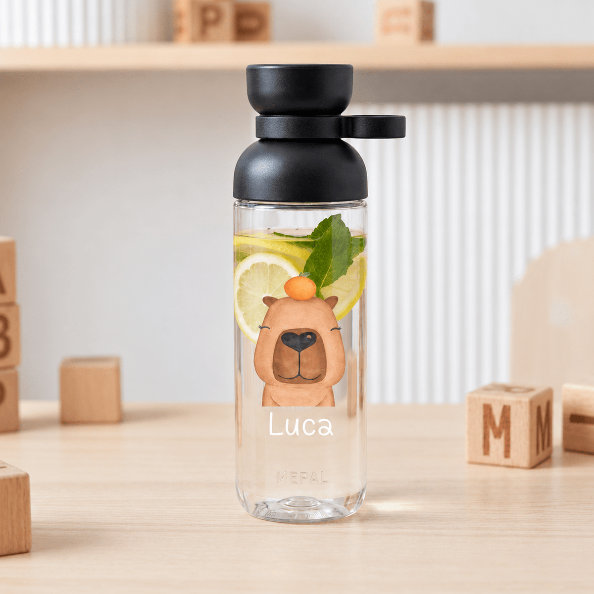 MEPAL Kinder Trinkflasche Vita personalisiert - Tier Aquarell - wunderwunsch