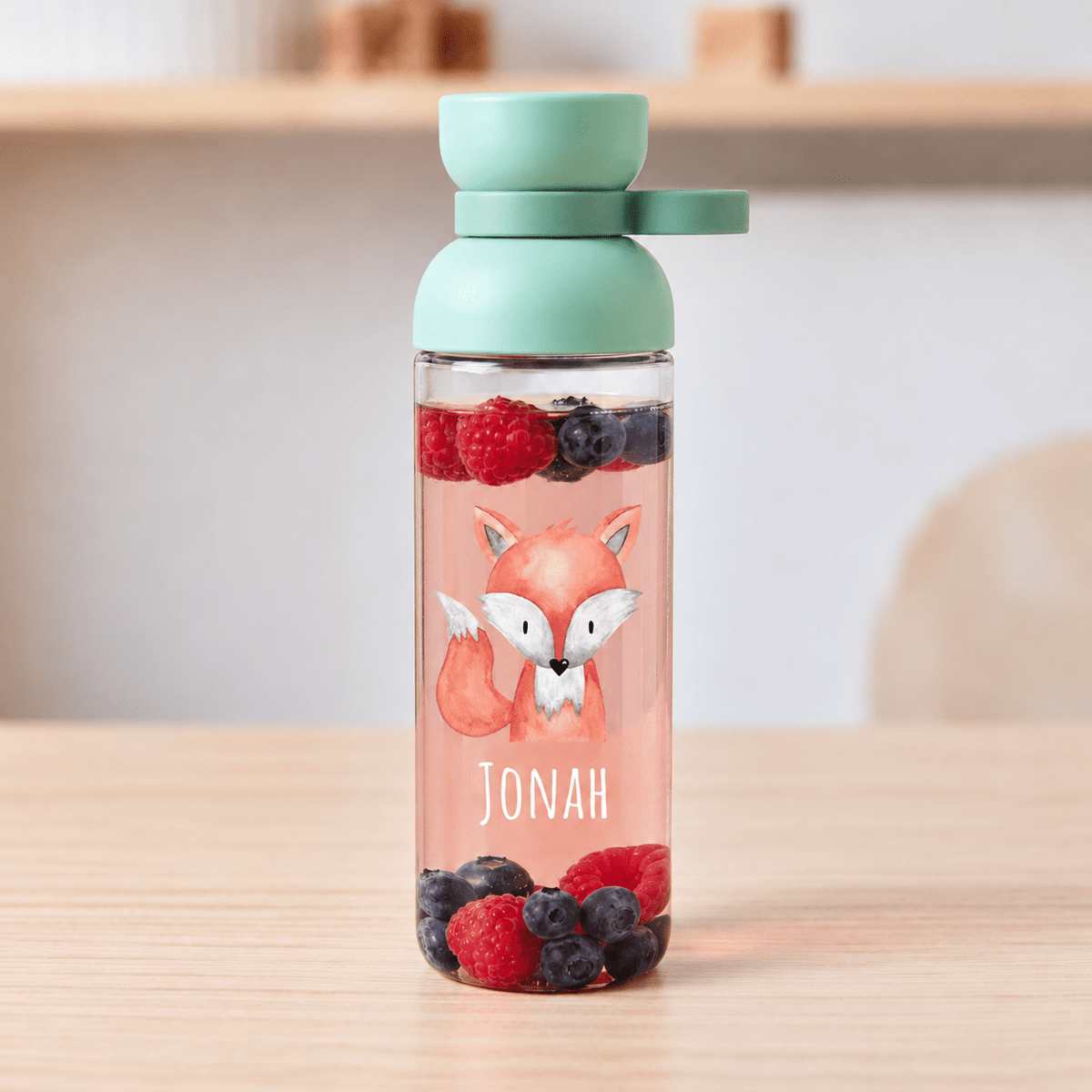 MEPAL Kinder Trinkflasche Vita personalisiert - Tier Aquarell - wunderwunsch