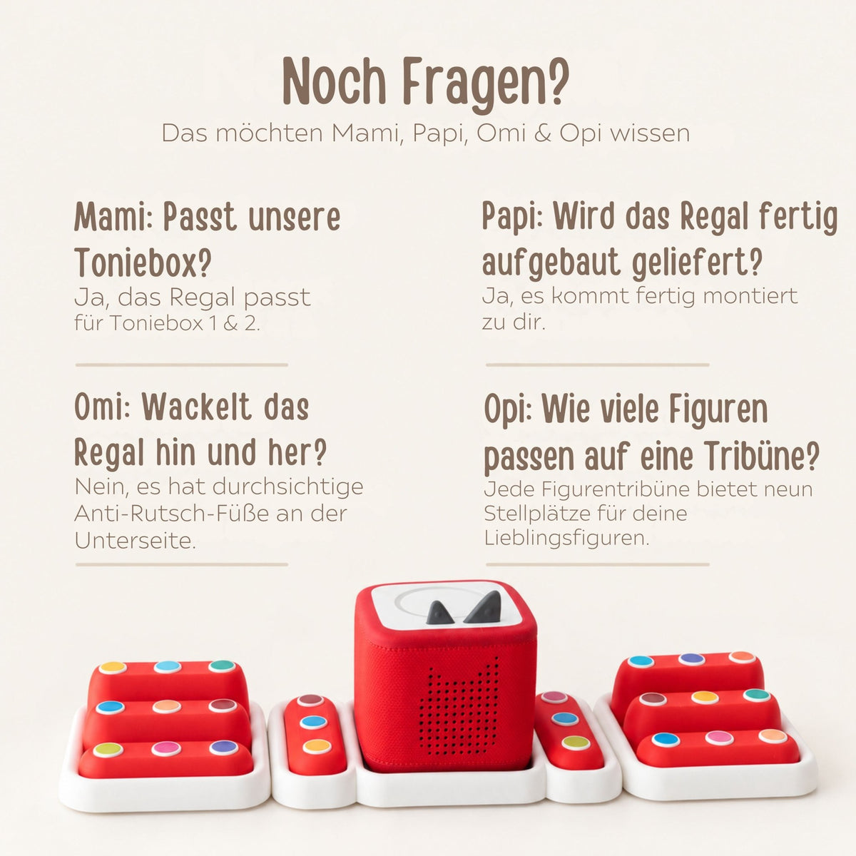 Toniebox Regal - modulares Bubble-Regal - wunderwunsch