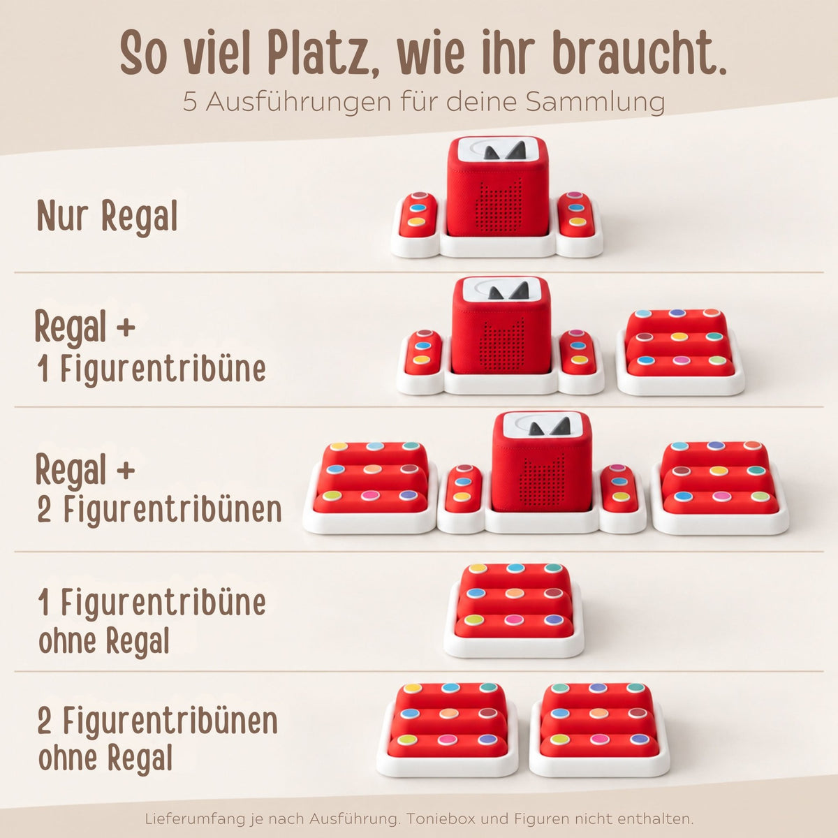 Toniebox Regal - modulares Bubble-Regal - wunderwunsch