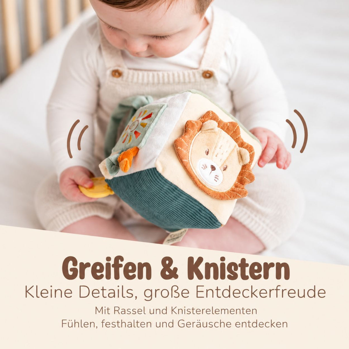 NATTOU Activity Stoffwürfel personalisiert - wunderwunsch