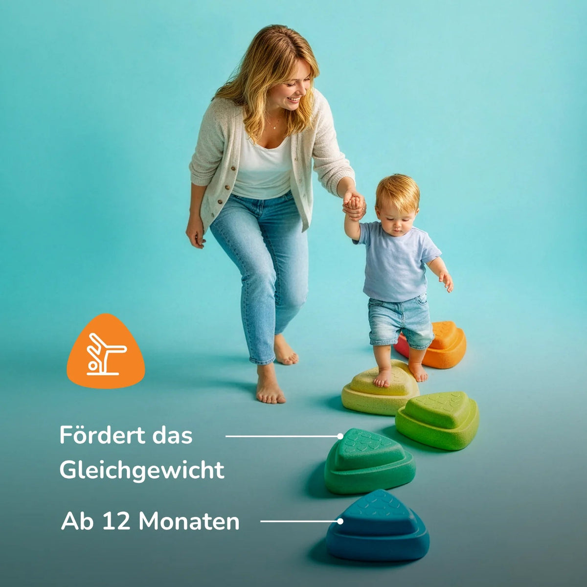 NATTOU Blocky Balance Spielsteine 6er Set - wunderwunsch