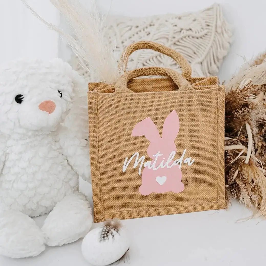 Ostertasche Jute personalisiert - wunderwunsch