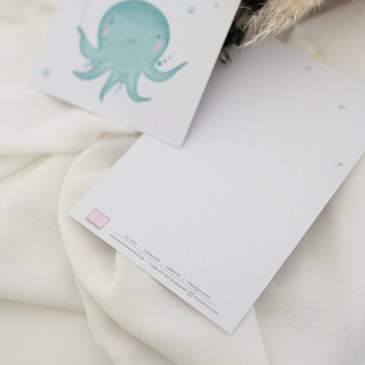 Glückwunschkarte "Oktopus" Alles Gute - wunderwunsch