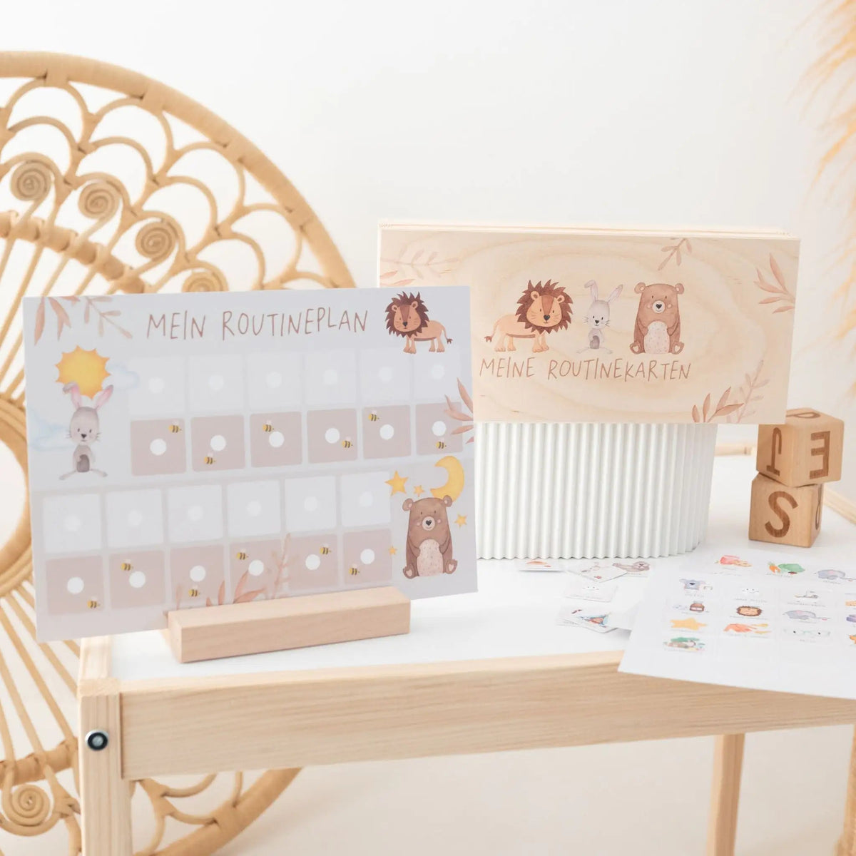 Routineplan "Tiere Boho" - wunderwunsch