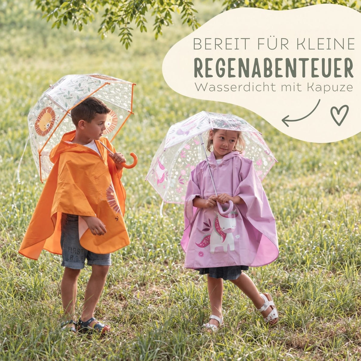 SASSI Kinder Regencape personalisiert - wunderwunsch