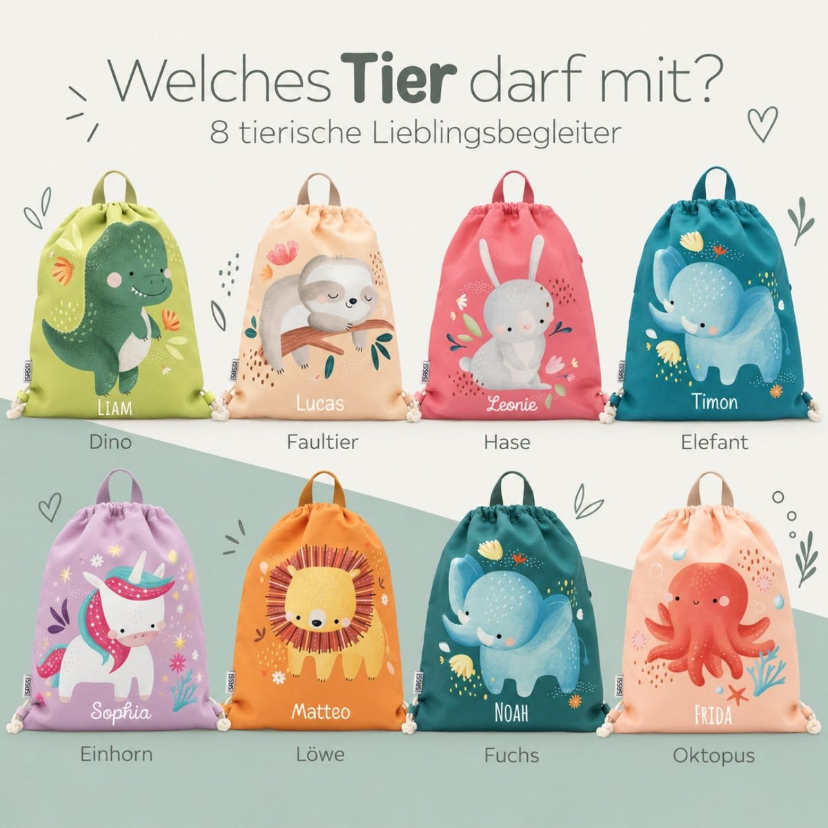 SASSI Turnbeutel personalisiert - wunderwunsch
