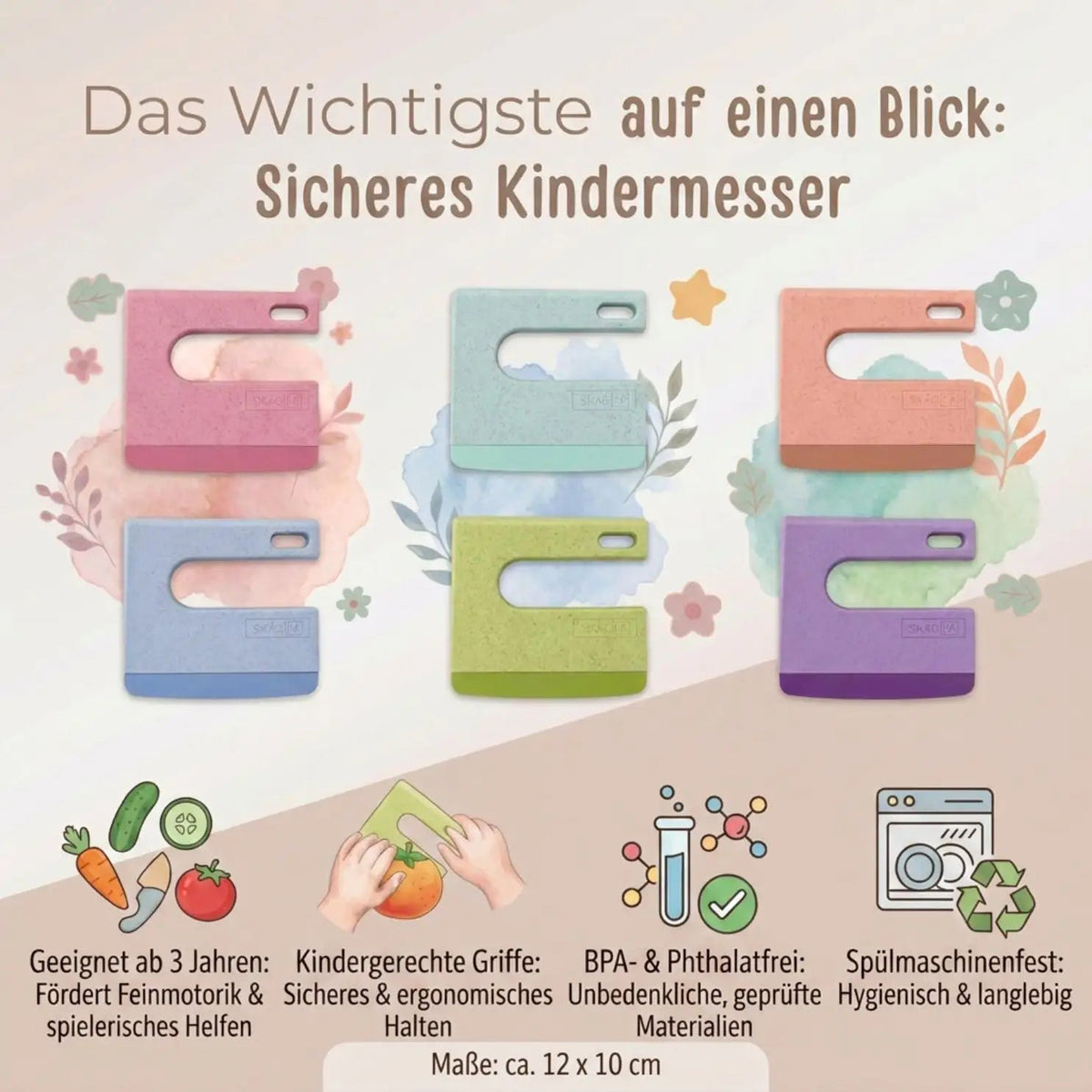 SKÅGFÄ Montessori Kindermesser personalisiert - wunderwunsch