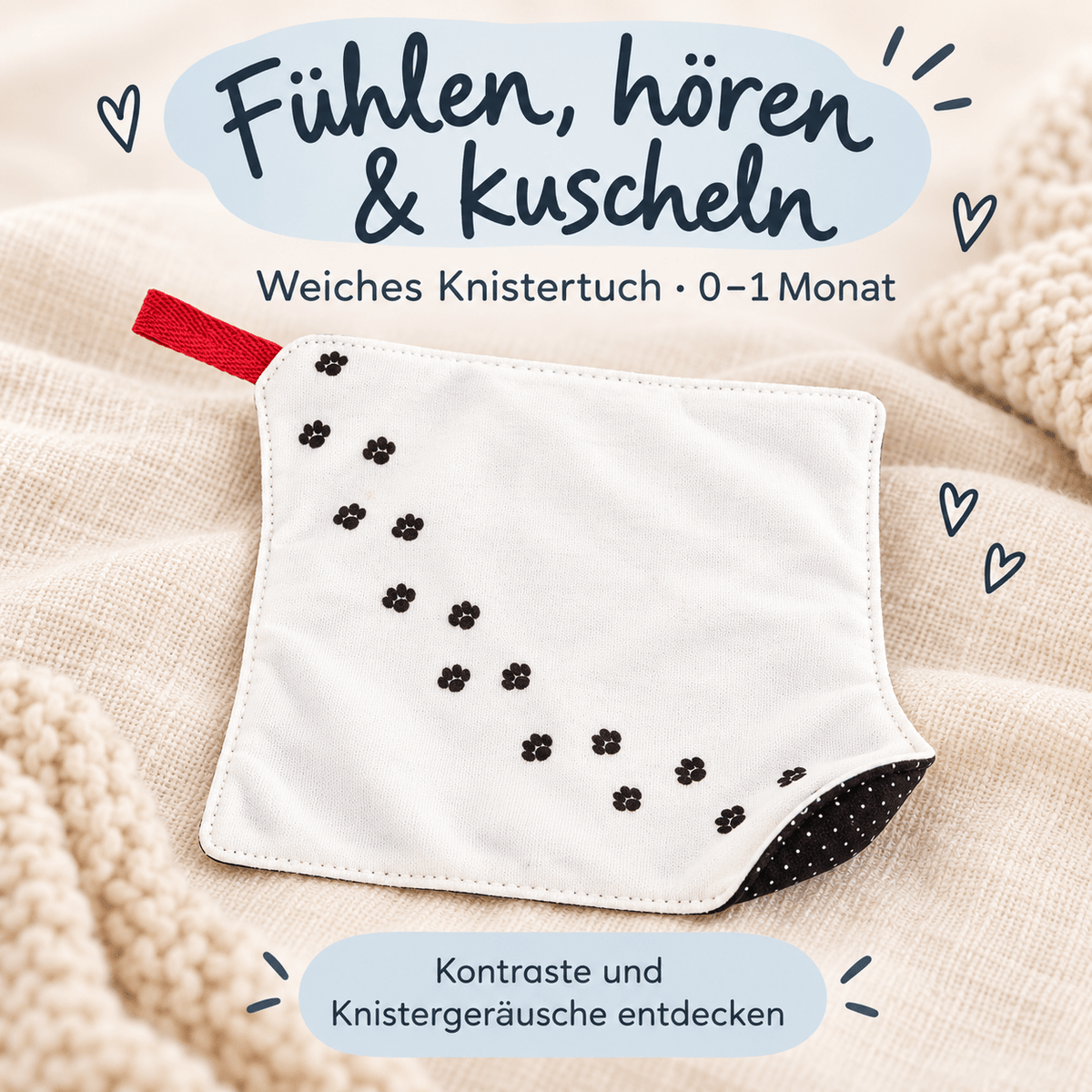 SMALL FOOT Baby-Box - 0 - 3 Monate „Wahrnehmen & Ankommen“ - wunderwunsch