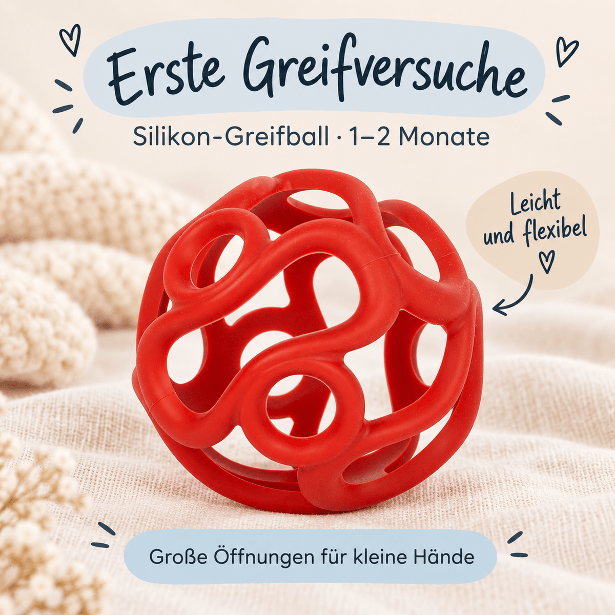 SMALL FOOT Baby-Box - 0 - 3 Monate „Wahrnehmen & Ankommen“ - wunderwunsch