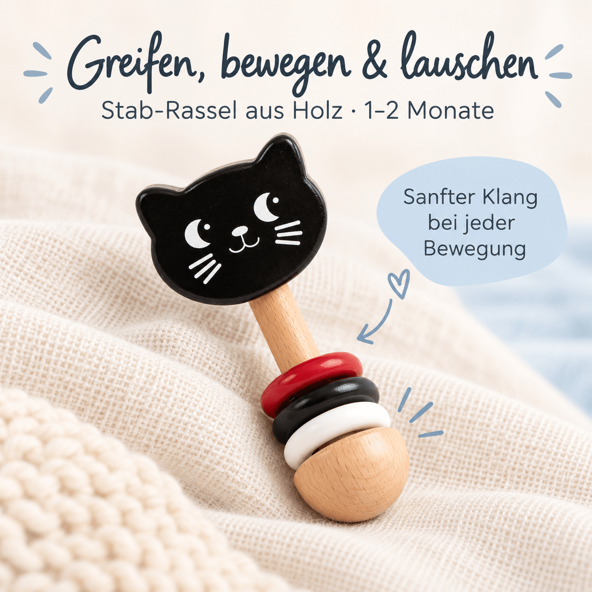 SMALL FOOT Baby-Box - 0 - 3 Monate „Wahrnehmen & Ankommen“ - wunderwunsch