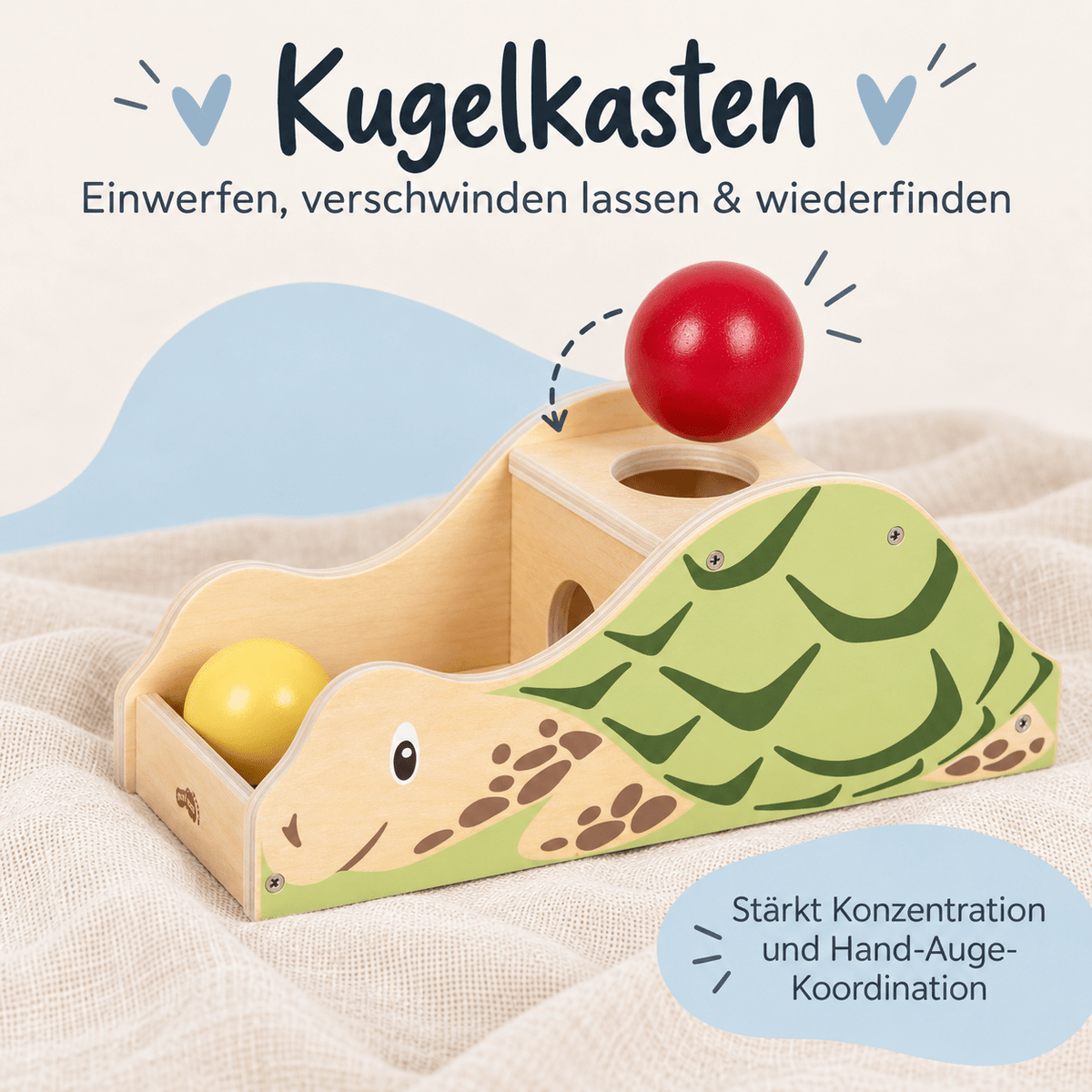 SMALL FOOT Baby-Box - 7 - 9 Monate „Probieren & Verstehen“ - wunderwunsch