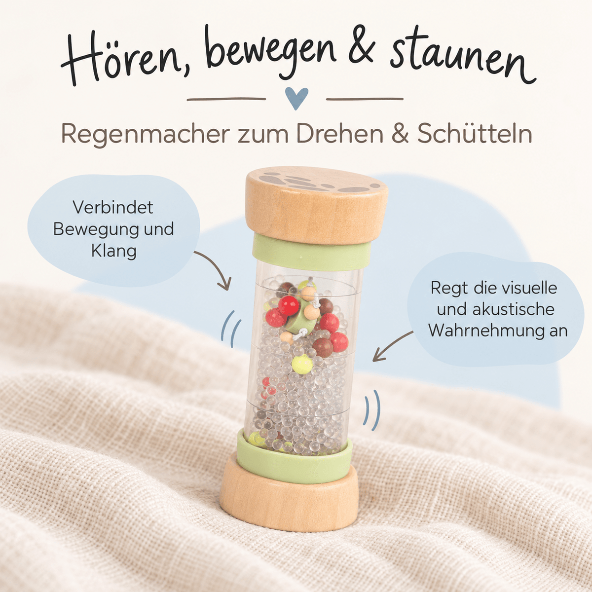 SMALL FOOT Baby-Box - 7 - 9 Monate „Probieren & Verstehen“ - wunderwunsch