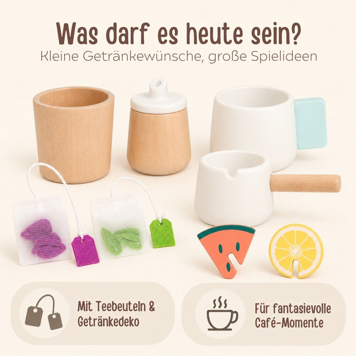 SMALL FOOT Barista Café-Set personalisiert - wunderwunsch
