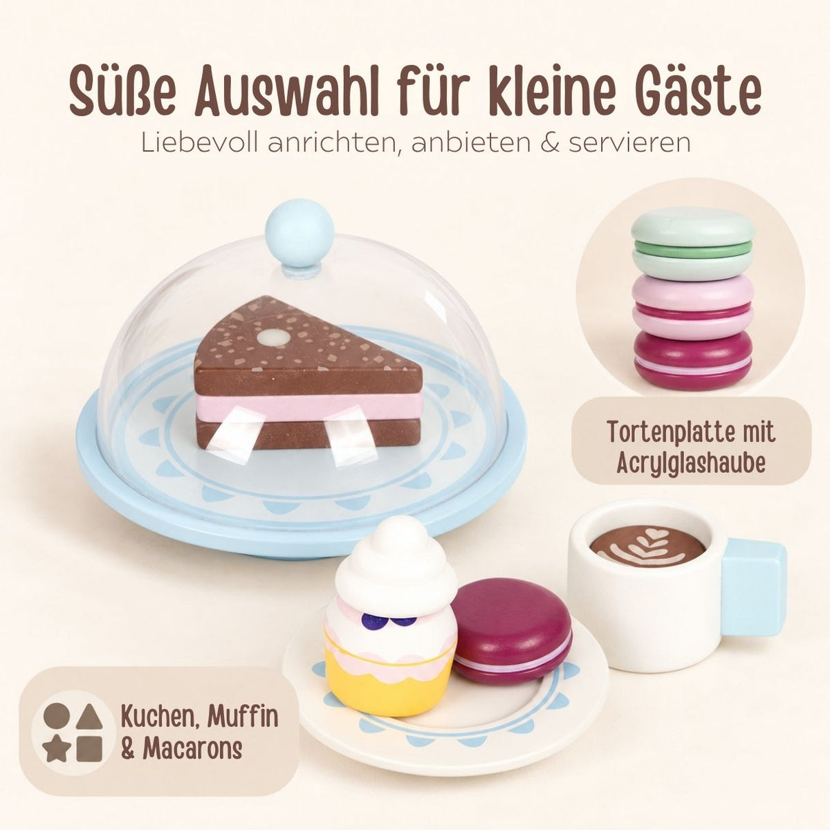 SMALL FOOT Barista Café-Set personalisiert - wunderwunsch