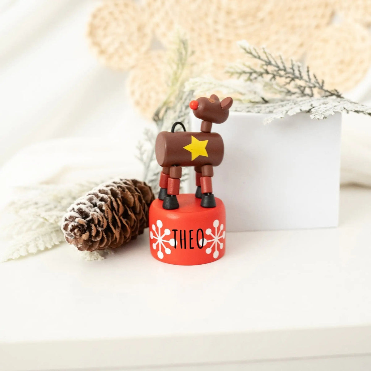 SMALL FOOT Drückerfiguren - Weihnachten - wunderwunsch