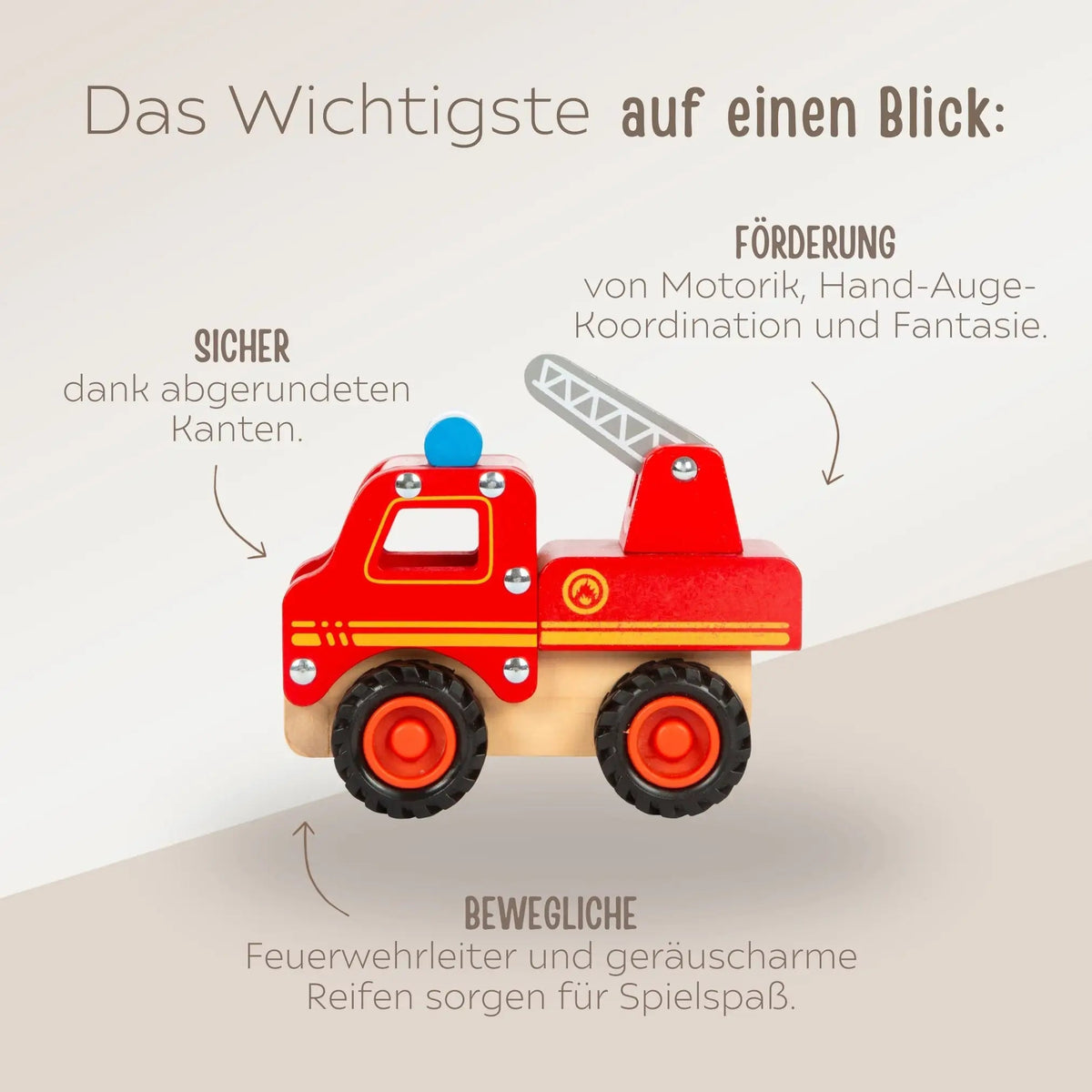 SMALL FOOT Feuerwehrauto personalisierbar - wunderwunsch