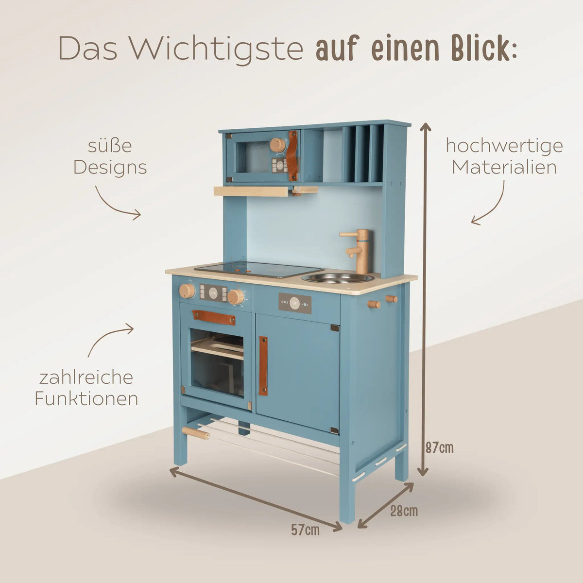 SMALL FOOT Kinderküche Holz "Tasty" personalisiert - wunderwunsch