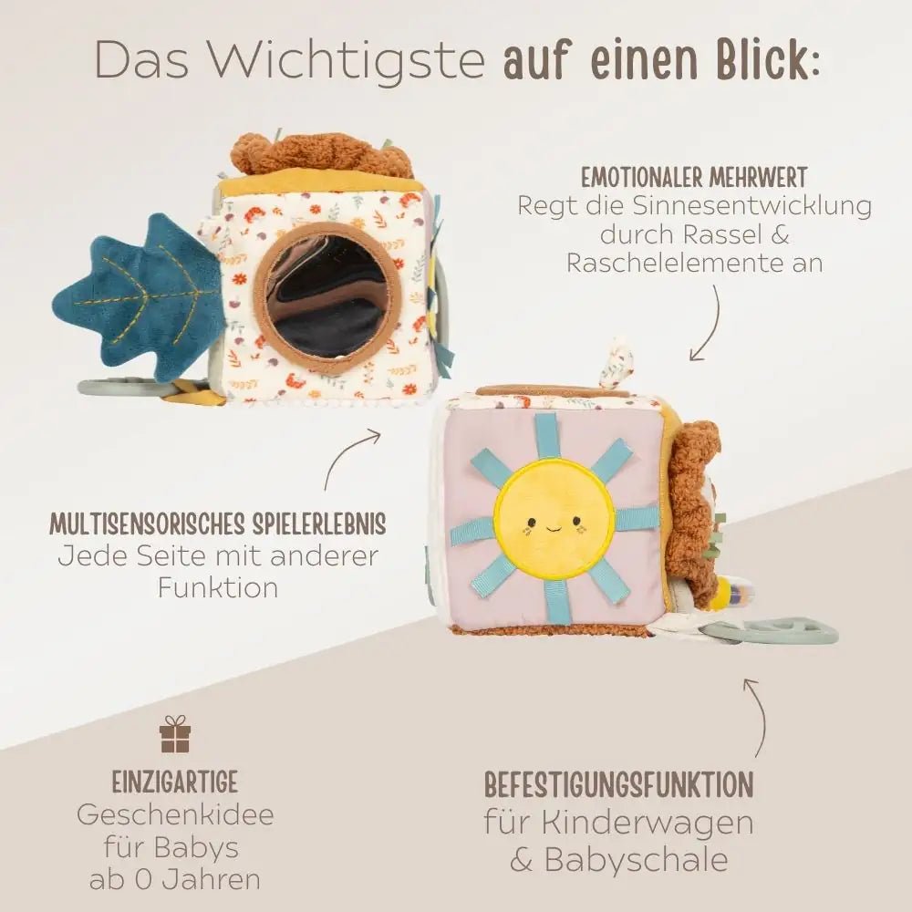 SMALL FOOT Stoffwürfel Löwe personalisiert - wunderwunsch