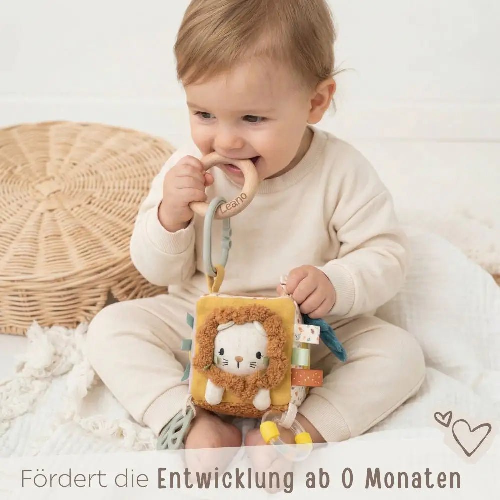 SMALL FOOT Stoffwürfel Löwe personalisiert - wunderwunsch