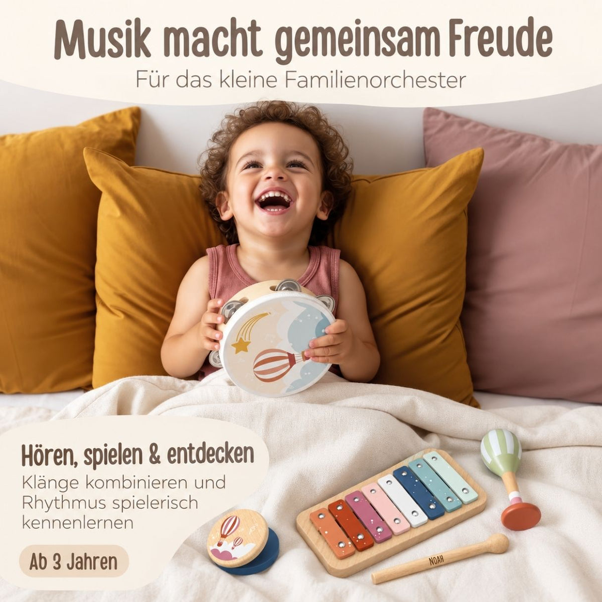 SPEEDY MONEKY Musikset Farbmix personalisiert - wunderwunsch