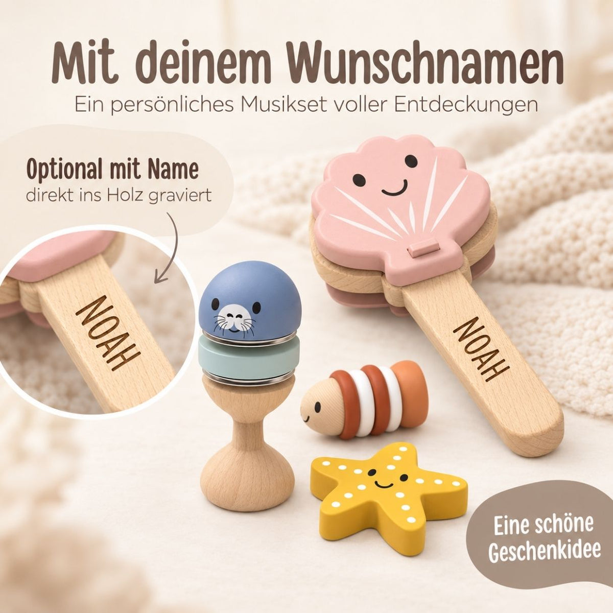 SPEEDY MONEKY Musikset Ozean personalisiert - wunderwunsch