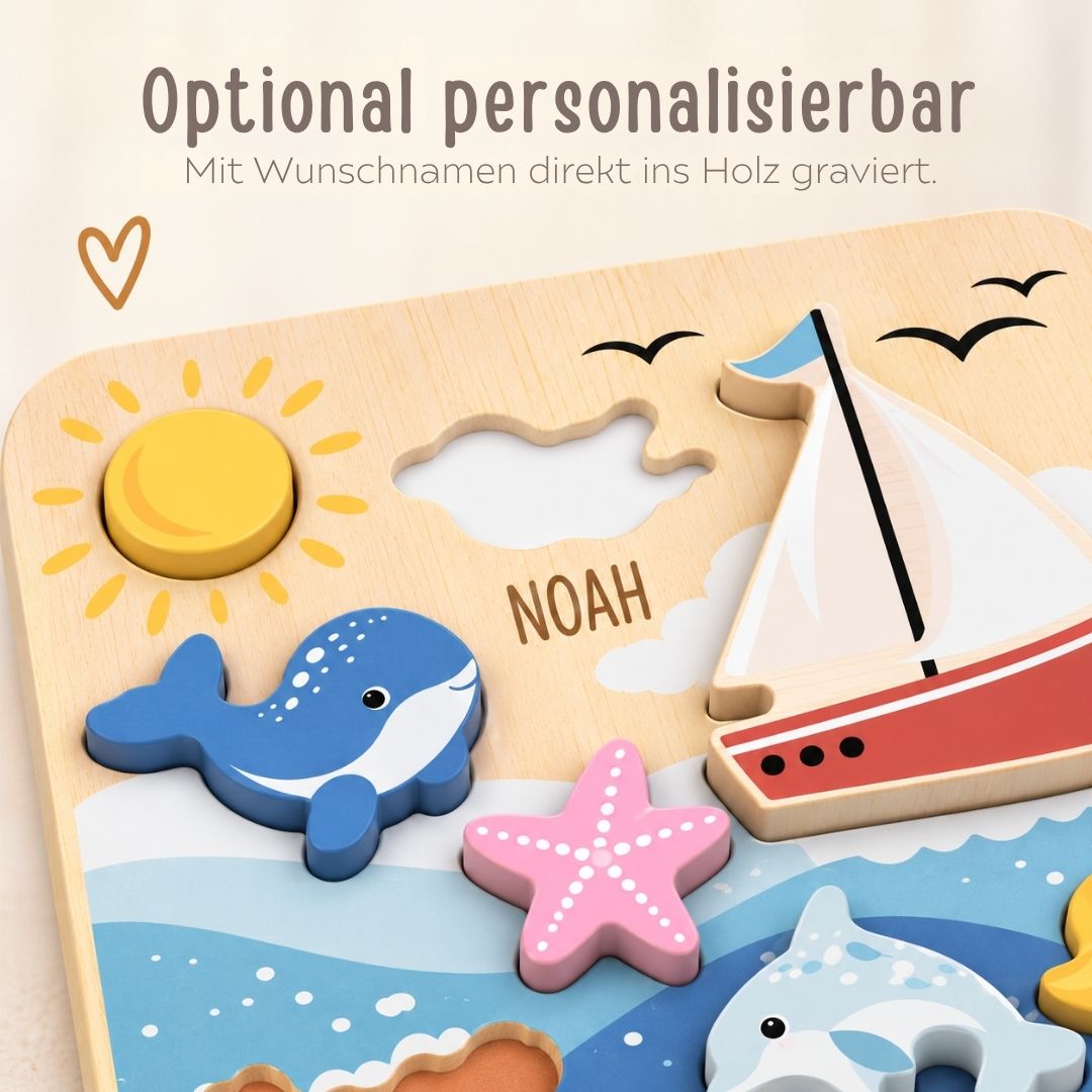 SPEEDY MONKEY XL Puzzle personalisiert - wunderwunsch