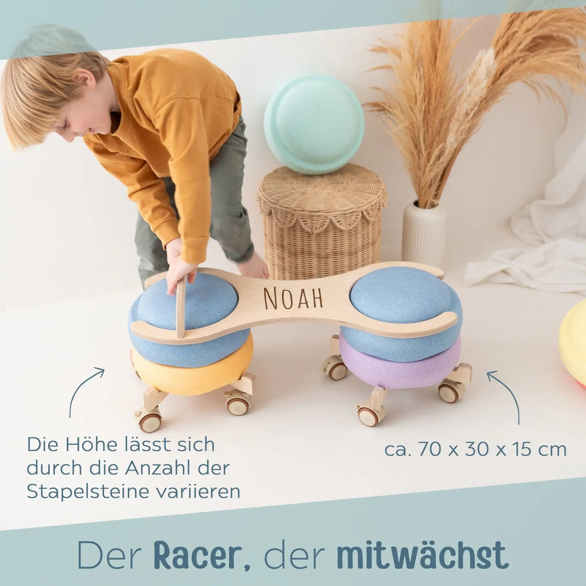 STAPELWELT Abenteuer Racer aus Holz - wunderwunsch