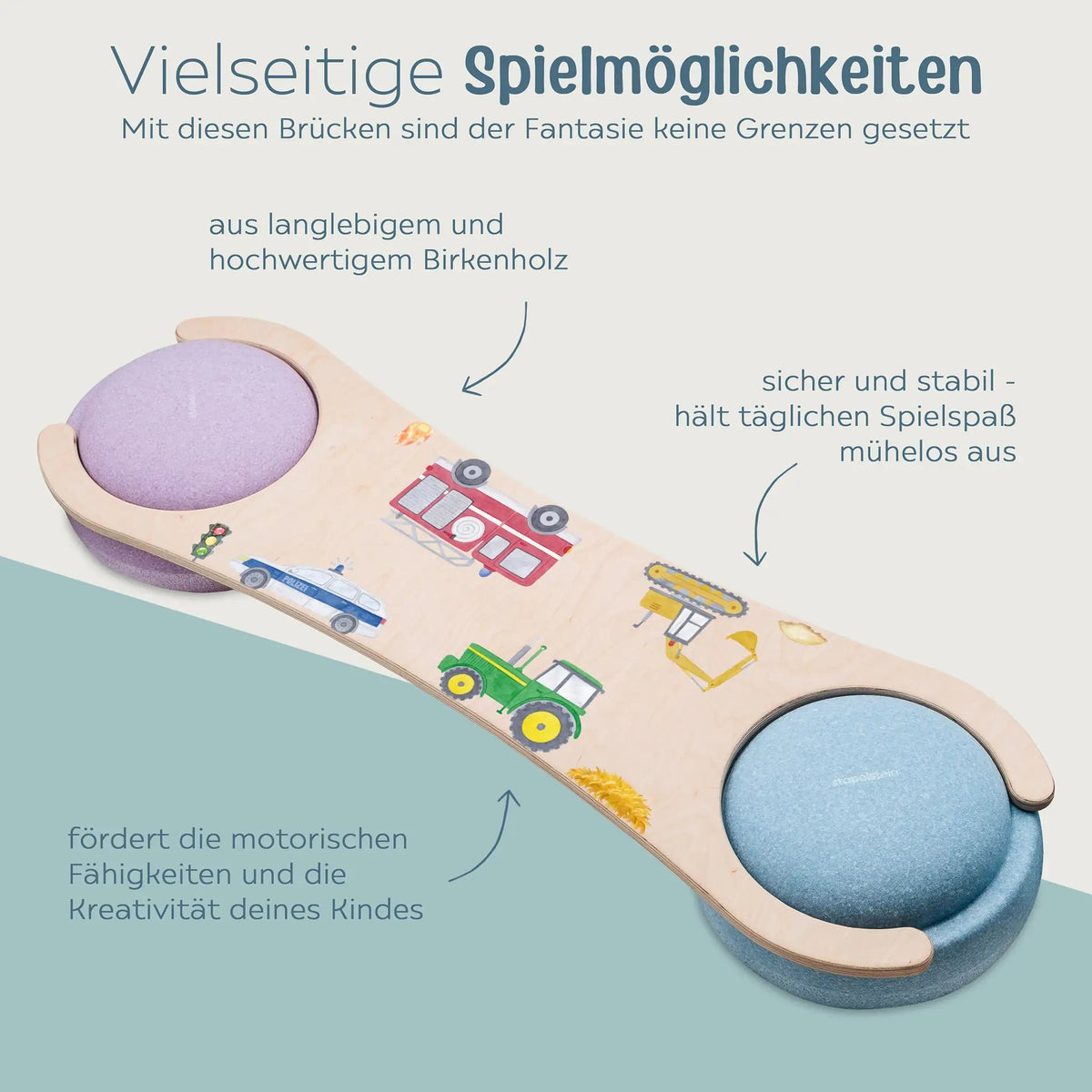 STAPELWELT Abenteuerbrücke aus Holz - Fahrzeuge - wunderwunsch