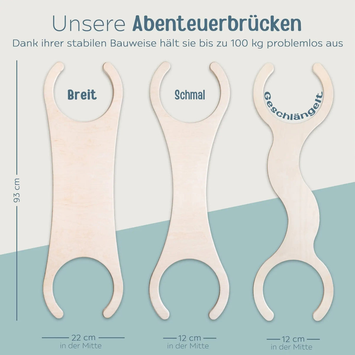 STAPELWELT Abenteuerbrücke aus Holz - wunderwunsch
