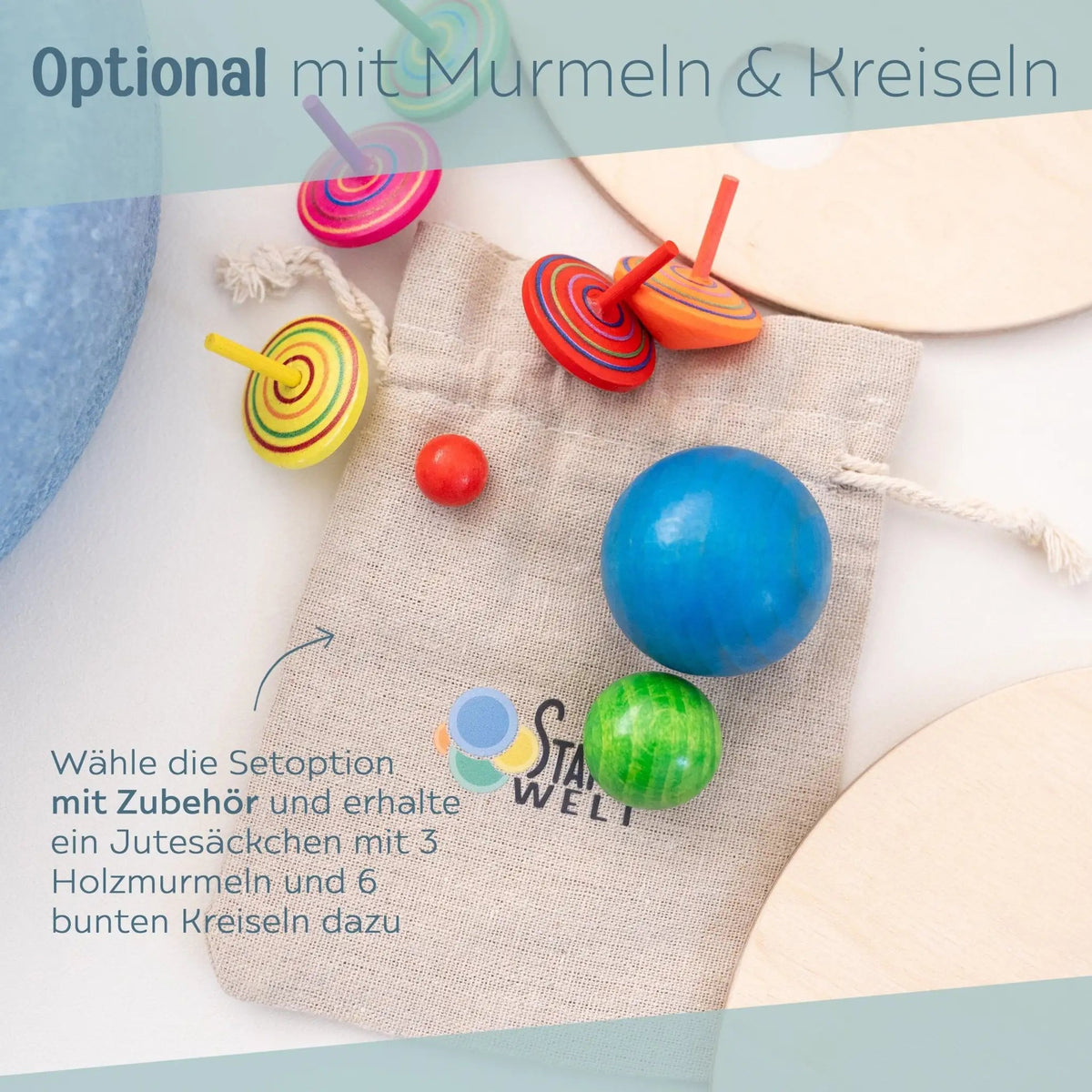 STAPELWELT 3er-Set Abenteuerplatten aus Holz - wunderwunsch